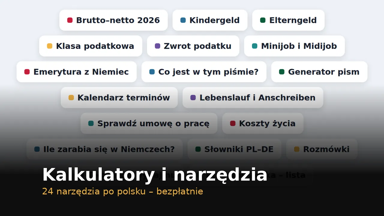 Kalkulatory i narzędzia serwisu Rodacy w Niemczech